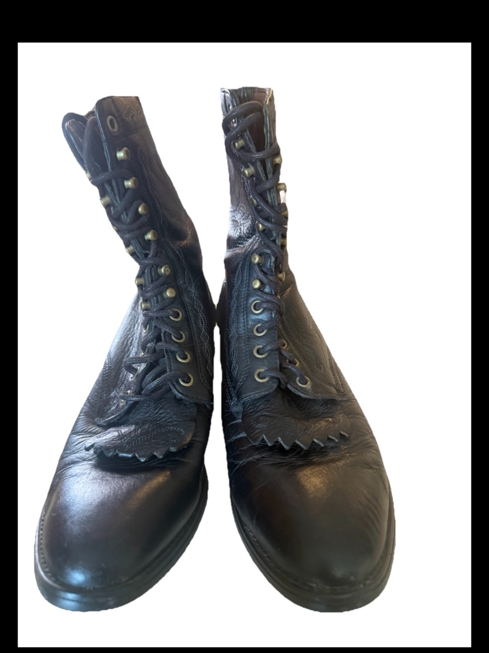 Ariat Women’s Black Leather Lace Up Boot 15870 Size8B